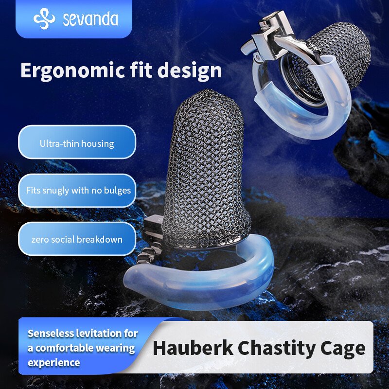 SEVANDA Premium 316 Stainless Steel Hauberk Chastity Cage – Luxury Mesh Edition (Short / Long) - Image 4