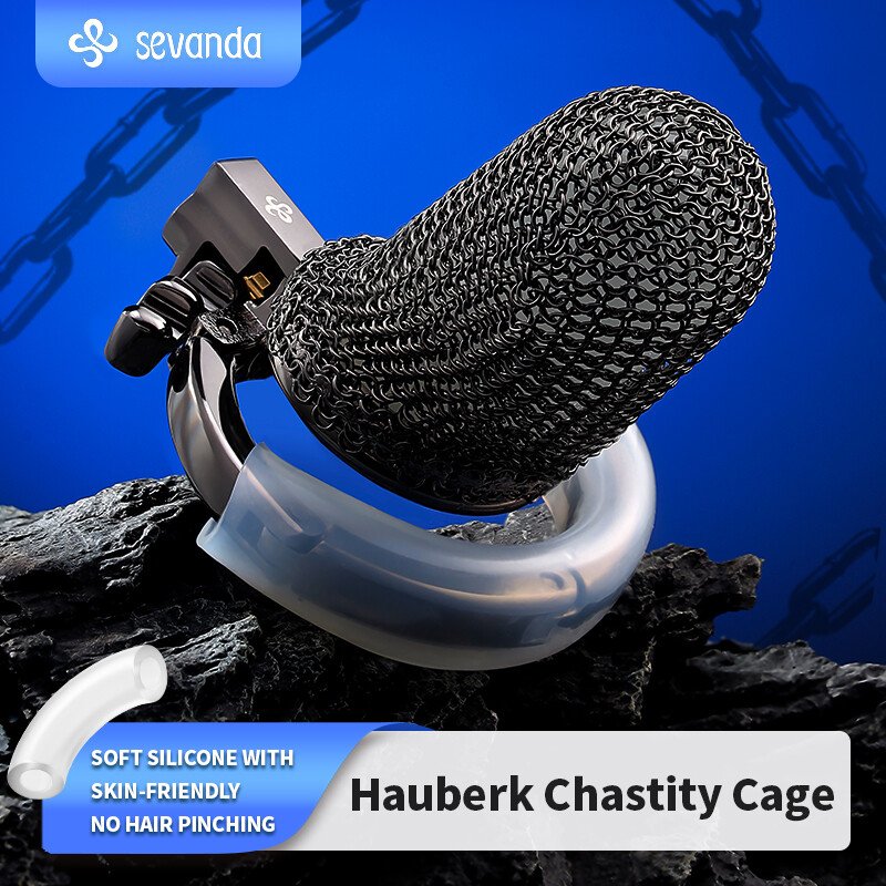 SEVANDA Premium 316 Stainless Steel Hauberk Chastity Cage – Luxury Mesh Edition (Short / Long) - Image 2