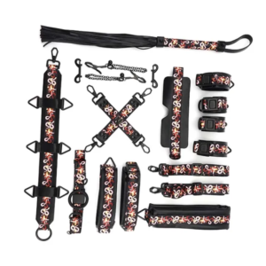 SEVANDA The Flowering Serpent Leather Bondage Restraint Set